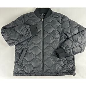 Eddie Bauer 650 Down Fill Black Quilted Jacket Coat Women's Size Small